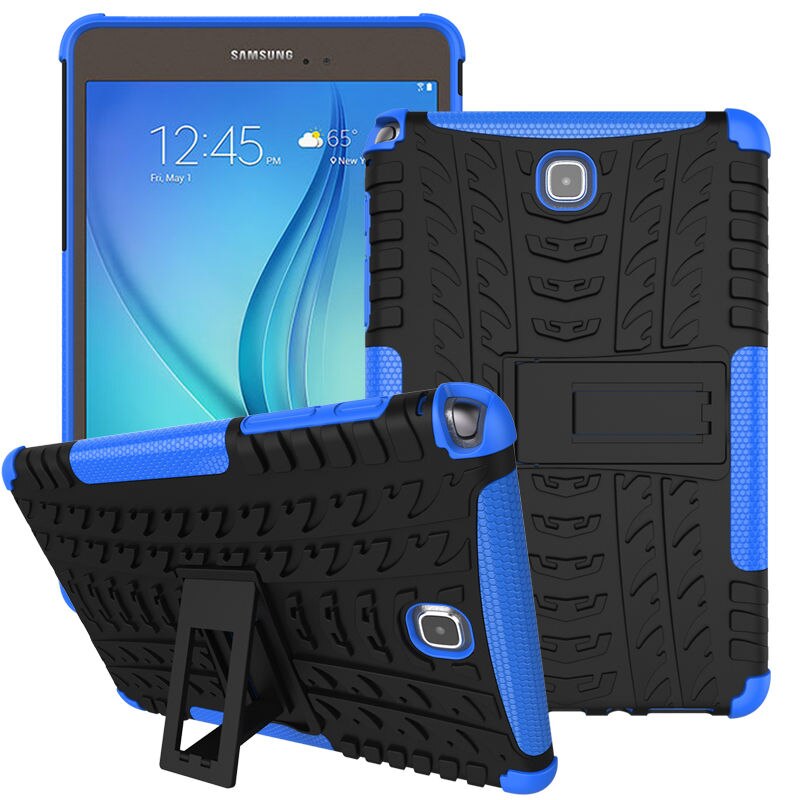 Per Samsung Galaxy Tab 8.0 SM T350 T355 P350 P355 8 &quot;Tablet Caso Della Copertura Del Silicone di TPU + PC Cavalletto Doppia Armatura Della Copertura Posteriore Cas: color 1