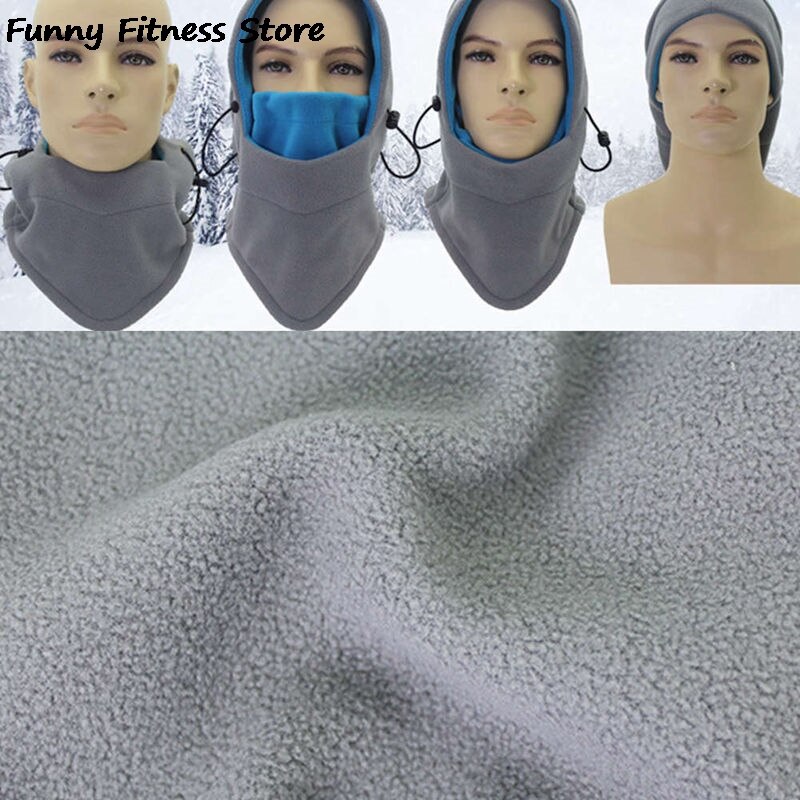 Gorra de invierno para escalada y senderismo, máscara de lana para exteriores, a prueba de viento, para acampar, pesca, gorra de protección UV para cubrir cuello y rostro