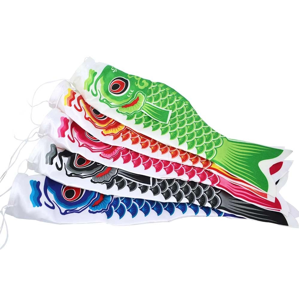 Kleurrijke Japanse Stijl Windzak Karper Wind Sok Vlag Mini Koinobori Vis Wind Streamer Thuis