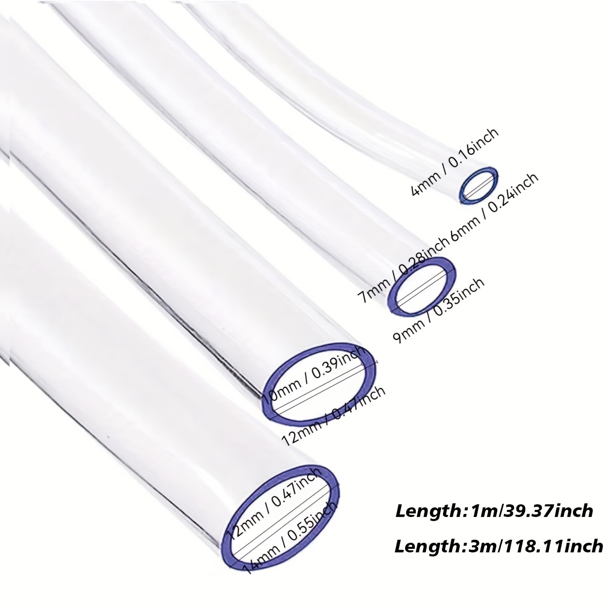 Transparante buis/slang; essentieel voor thuisgebruik; pijpleidingbenodigdheden; PVC-slang.