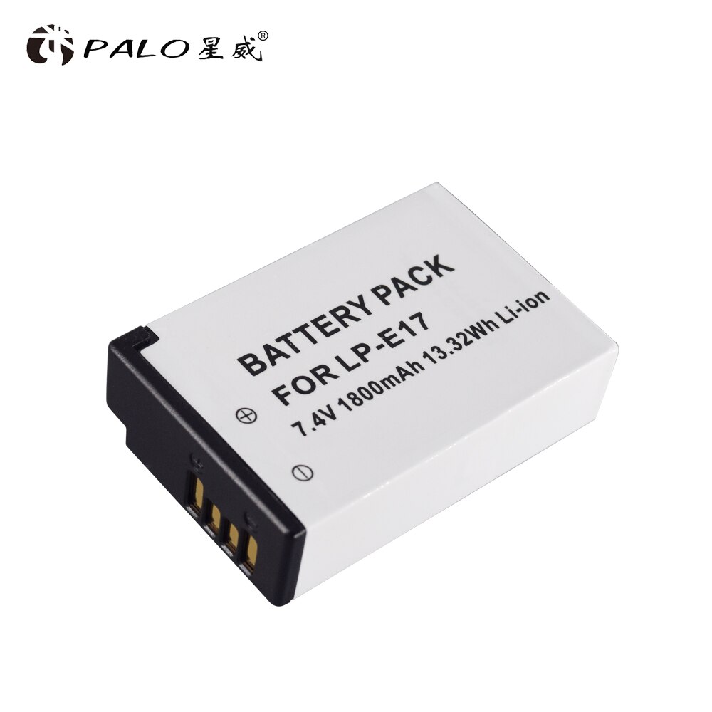 PALO 1-4 pièces LPE17 LP E17 LP-E17 Batterie + usb lpe17 chargeur pour appareil photo Canon EOS 200D M3 M6 750D 760D T6i T6s 800D 8000D Baiser X8i