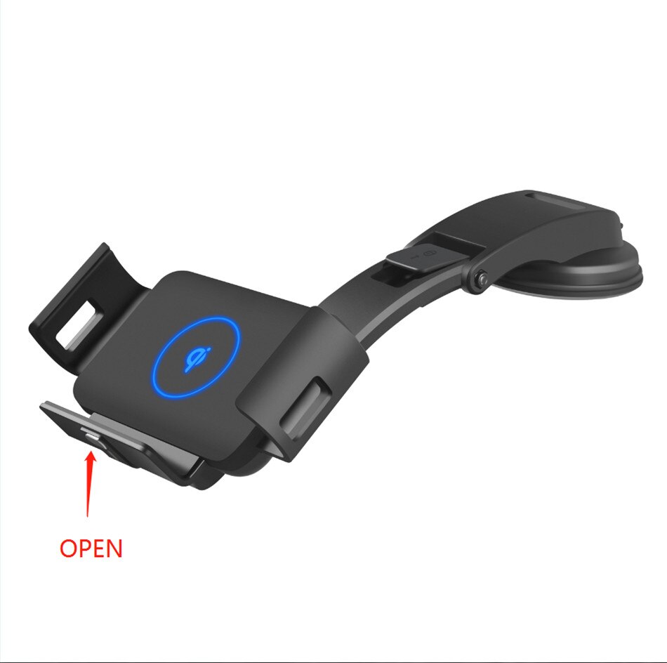 10W Qi Auto Drahtlose Ladegerät Auto Clampping für Samsung Falten Hinweis 10 S10 IPhone X XR XS Max 11 Profi Max Huawei Kamerad X Telefon Halfter