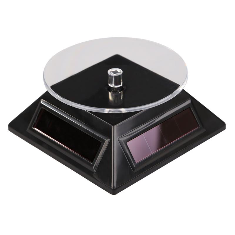 360 Graden Solar Powered Rotating Display Stand Sieraden Turn Tafel Sieraden Horloge Ring Display Stand Creatieve Sieraden Display