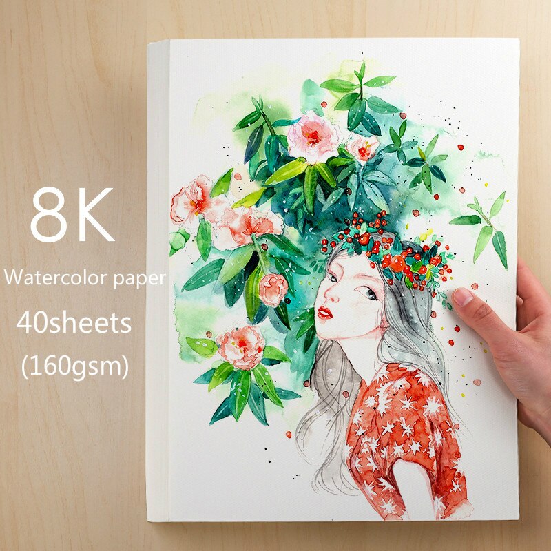 Papel de dibujo artístico para pintar, pintura de plomo Gouache, papel de acuarela A4, 8K, 4K, uso para estudiantes: G