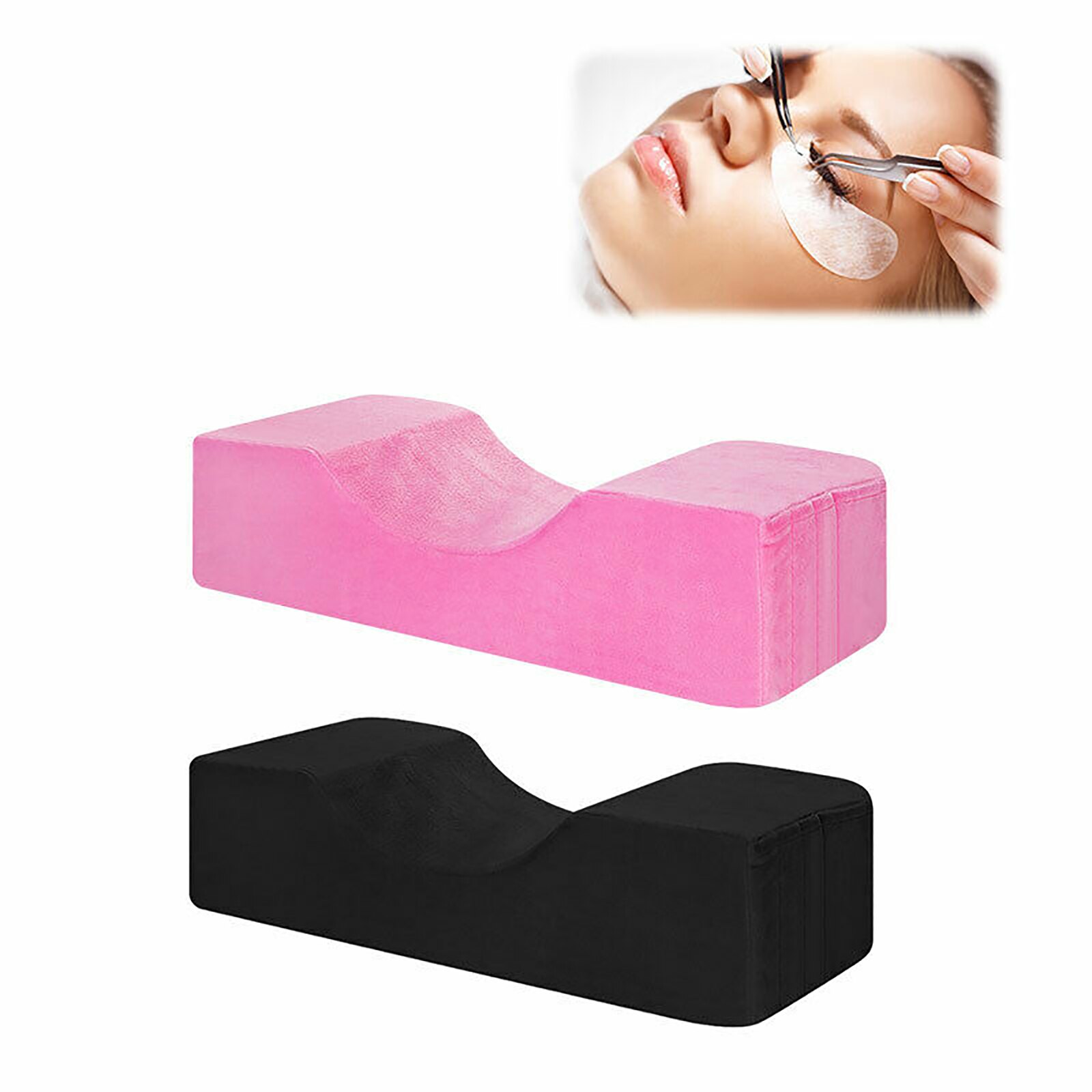 Aankomst Wimper Extension Kussen U-Vorm Ergonomische Curve Stretch Stof Hals Ondersteuning Schoonheidssalon