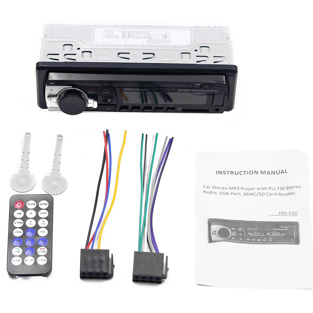JSD520 Auto Bluetooth MP3 Player Card U Disk Auto Radio In Plaats Van Cd Dvd