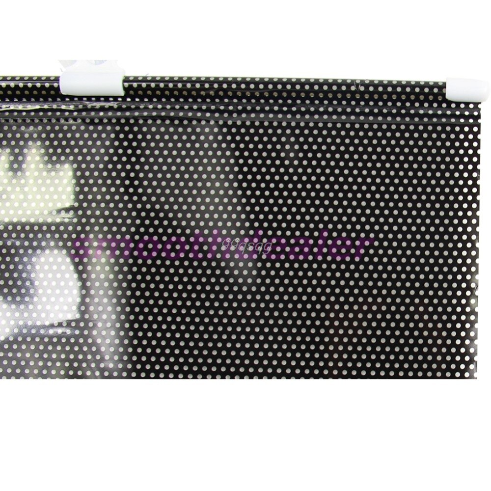 Zwarte Auto Auto Window Roll Blind Zonnescherm Voorruit Zonnescherm Visor 58X125 Cm