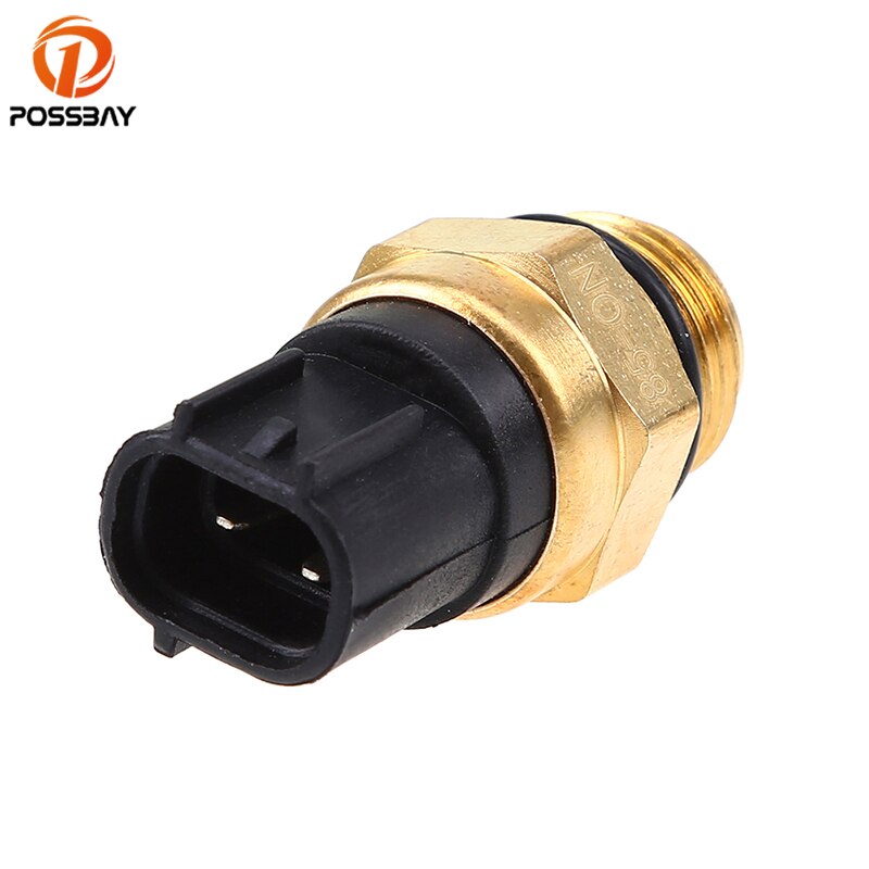 POSSBAY Motorcycle Radiator Fan Switch Thermo Switch For Suzuki Kawasaki Coolant Temperature Sensor Motorbike Accessories