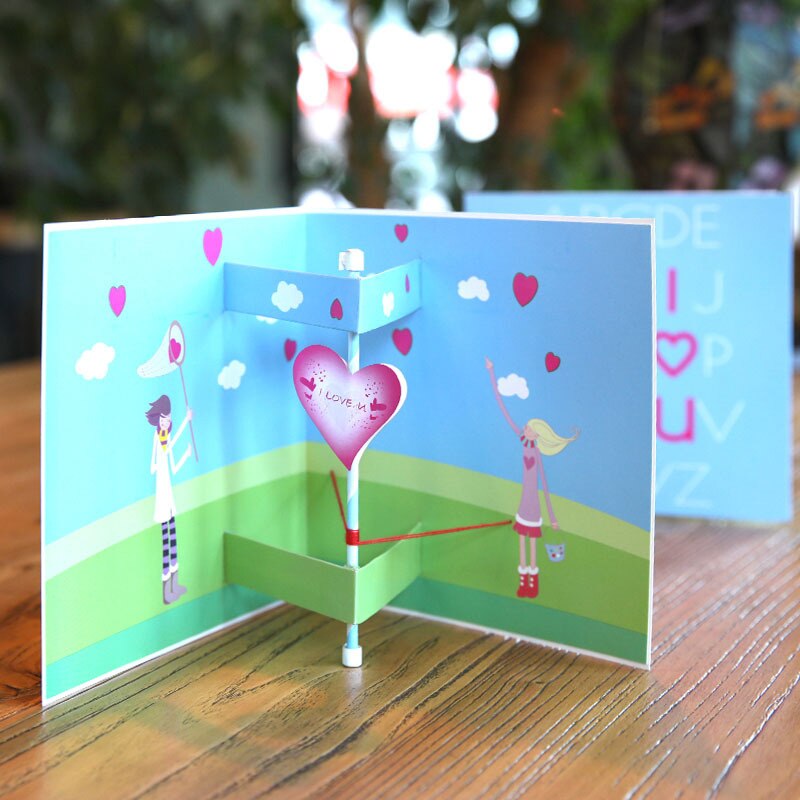 Cartes de vœux d'invitation en papier | Découpées au Laser, cartes de vœux colorées pour mariage, petit ami ou petite amie, de pour la saint-valentin