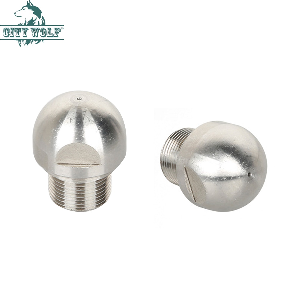 Pipe cleaning nozzle drain cleaner accessory M22 staninless steel nozzle high pressure washer spare parts city wolf