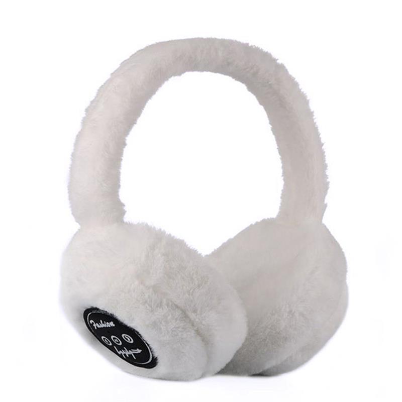 Wireless Bluetooth Headphones For Women Girl Warm Fluffy Earmuff Headphone Winter Warm Earphones Common Headphone: 02