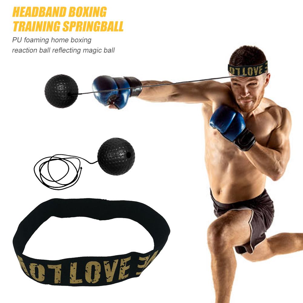 Boksning refleks bold klassisk delikat boksning refleks hastighedstræning pu punch bold + hovedbånd til sanda muay thai bokser