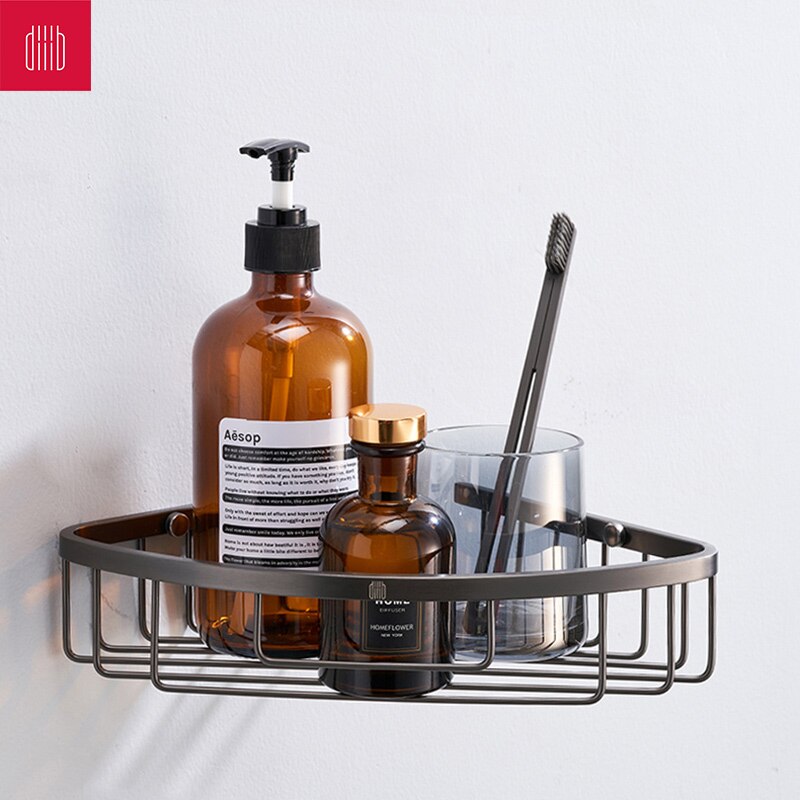 Diiib Dabai Badkamer Hollow-Gesneden Hoek Frame Mand Douche Plank Shampoo Magazijnstelling Houder Moderne Badkamer Accessoires