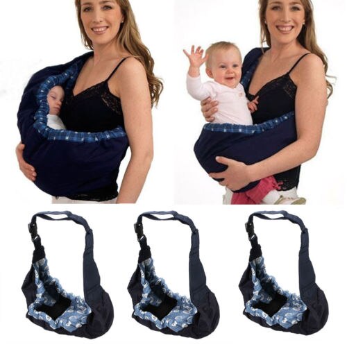 Portabebés ajustable para recién nacido, mochila ergonómica de un hombro de algodón con eslinga, bolsa de alimentación para bebé, anillo