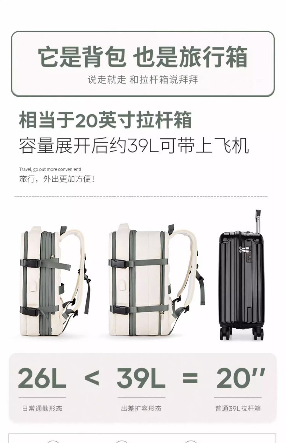 Large Capacity Bags Business Multifunctional Charging Backpacks Expandable Airplane Travel Backpack Laptop Bag Luggage Ma