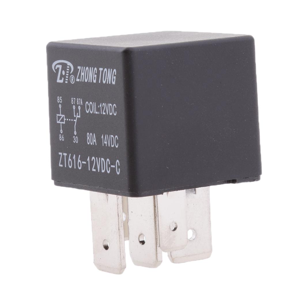 12V 40A/80A 5-Pin Spdt Contacten Automotive Omschakeling Relais Met Beugel
