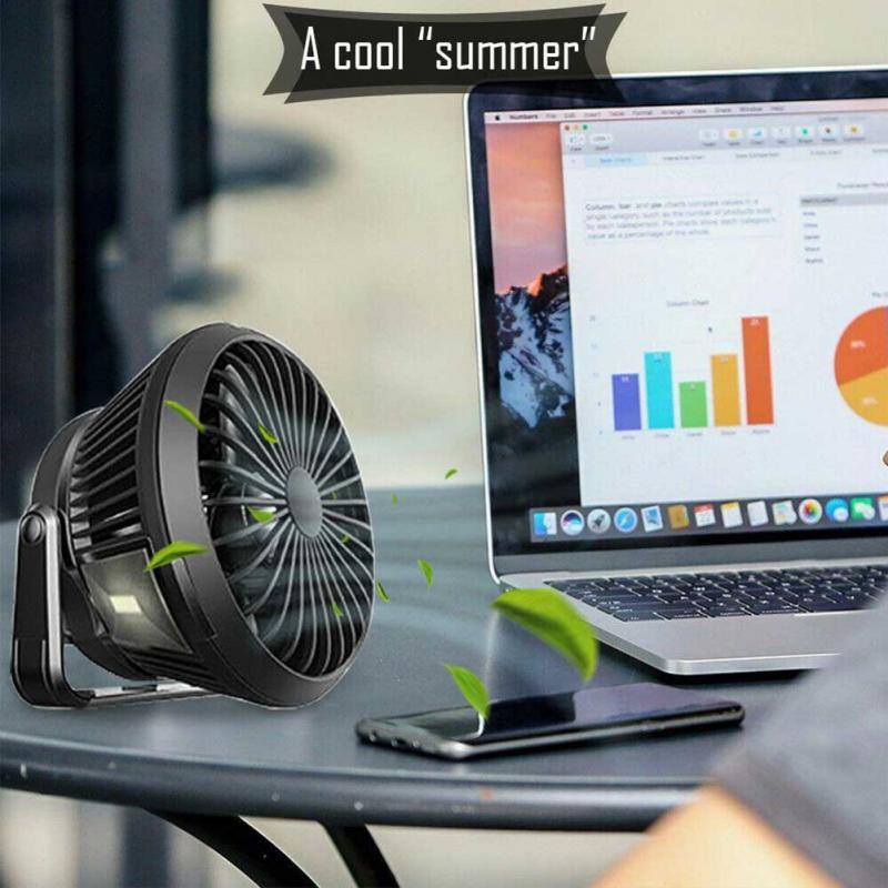 Pesca ABS, supervivencia, acampada al aire libre, senderismo, verano, ventilador para tienda Solar LED