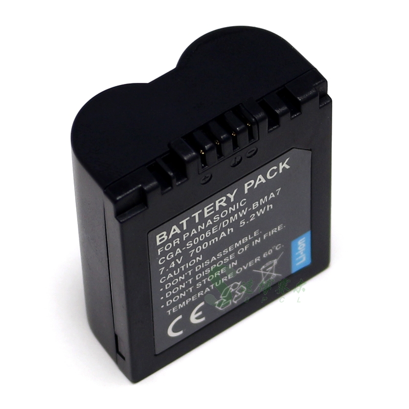 CGA-S006E Batterie für Panasonic DMC-FZ50 FZ38 FZ35 FZ30 FZ28 FZ18 FZ8 FZ7 Kamera Ersetzen CGR-S006E DMW-BMA7 CGA-S006 CGR-S006