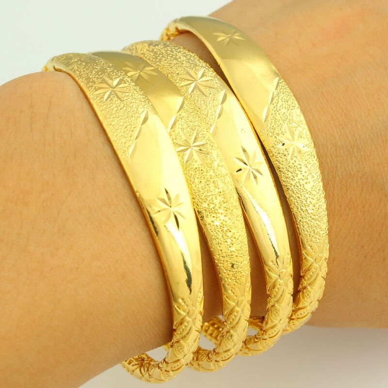 Neueste Frauen Dubai Armreif 24 Karat Gold Farbe Armbinde Armreif afrikanisch/Arabisch/Äthiopischen Braut Hochzeit Schmuck