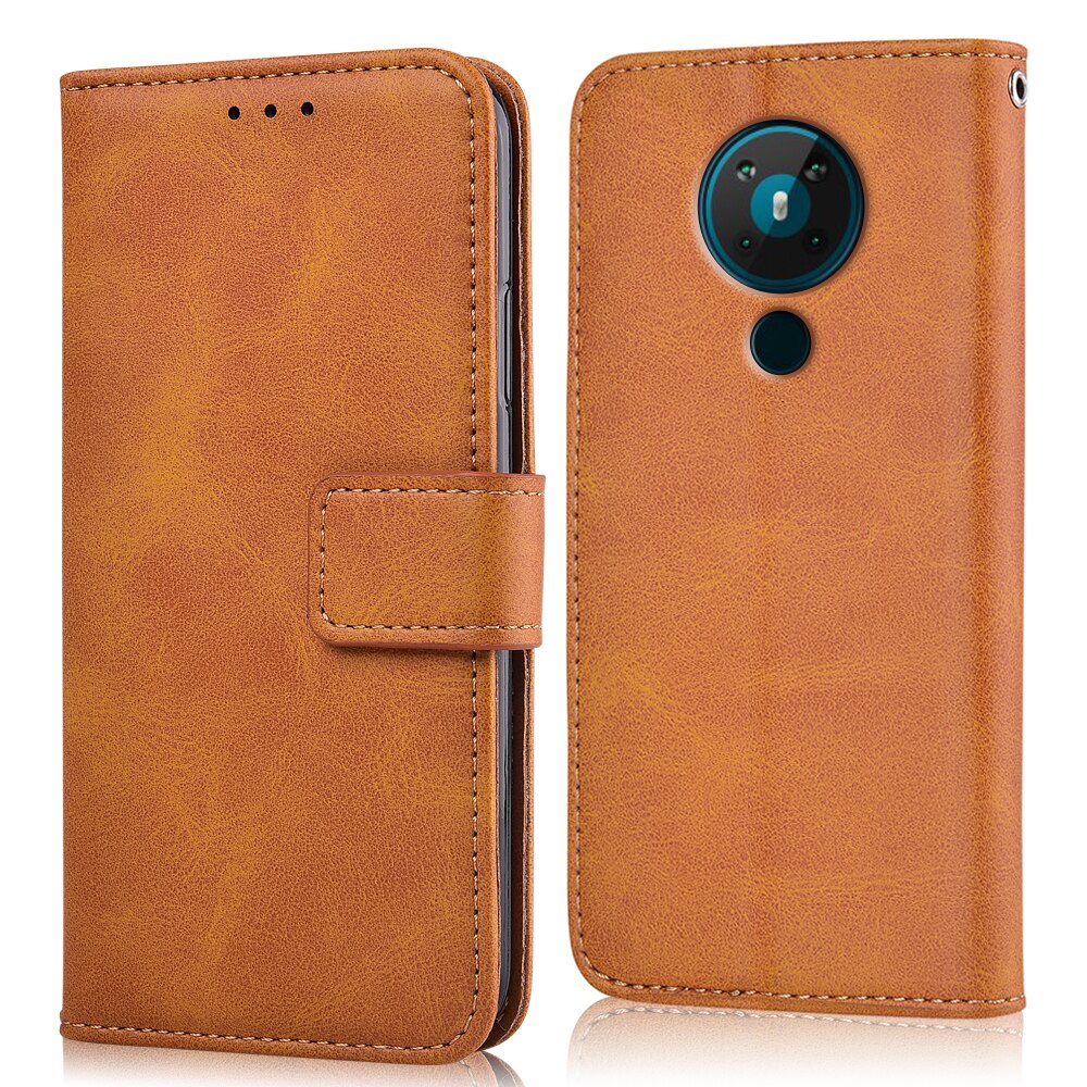 Wallet Case Op Nokia 5.3 Cover Ingericht Case Op Nokia 5.3 Cover Telefoon Tas Voor Nokia 5.3 Gewoon Boek Cover: niu-Yellow