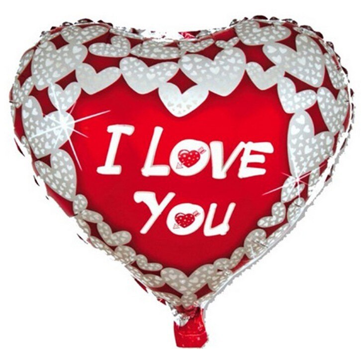 45X45cm I Love U Hart Vorm Zelfdichtende Folie Helium Lucht Ballonnen Trouwen Wedding Party Valentine Decoratie Benodigdheden Ballons