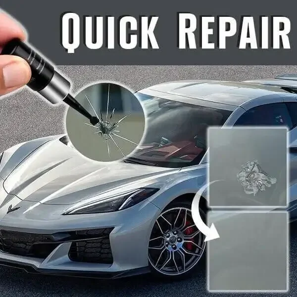 Windschutzscheiben-Reparaturset für Glas, Kfz-Glas, DIY-Windschutzscheiben-Werkzeug, Befestigung von Chips, Risse, sternförmiger Risse, Nano-Flüssigkeitsfüller