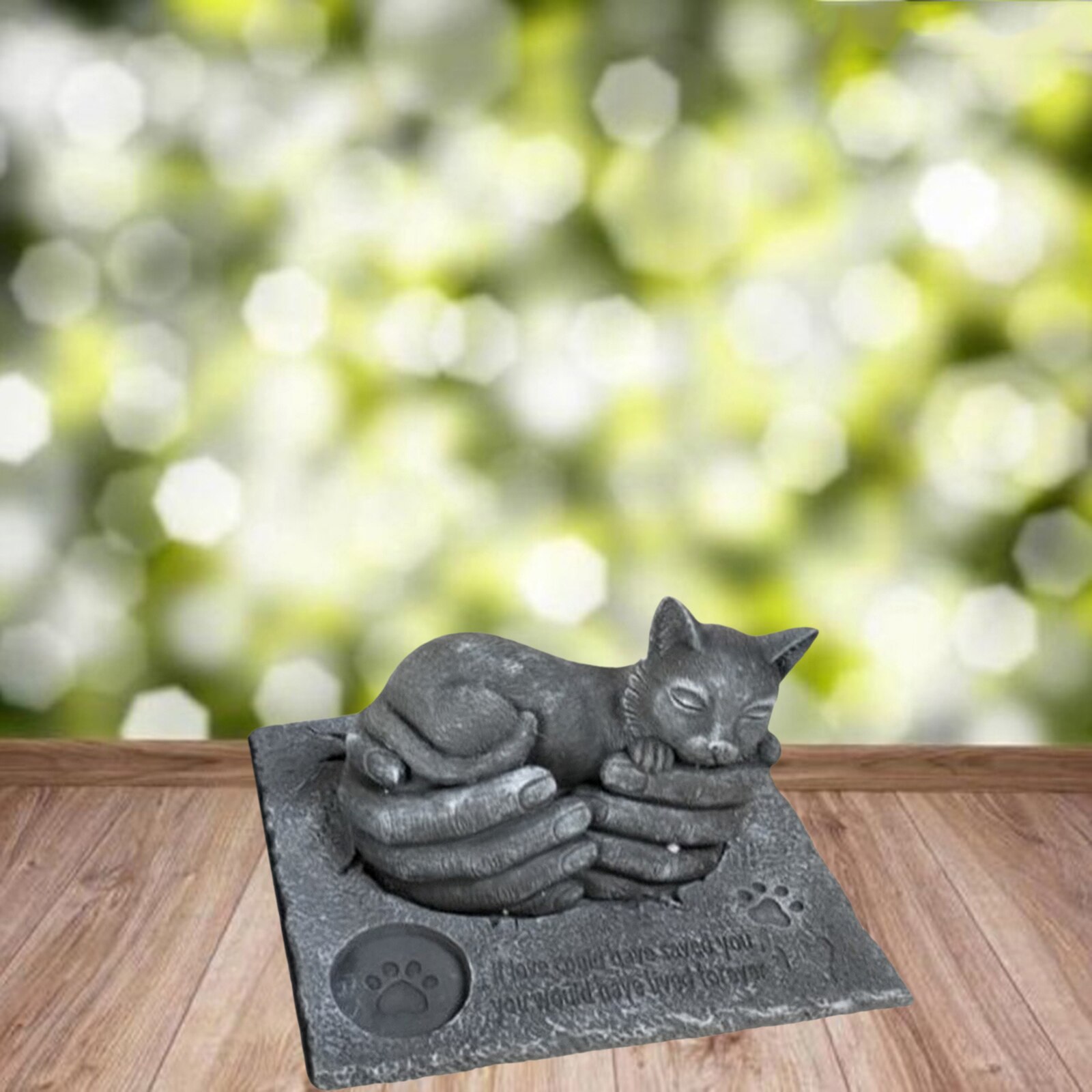 Animals Resin Pet Memorial Stones Garden Stone Grave Markers Outdoor Lawn Porch Tombstone Sympathy Pet Gravestone Headstone