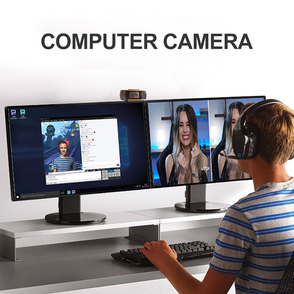 Willkey-cámara Web HD 1080P para PC, USB 2,0, cámara de ordenador, Webcam de grabación de vídeo, Met microfoon Voor Computer Voor Pc Laptop Skype Msn