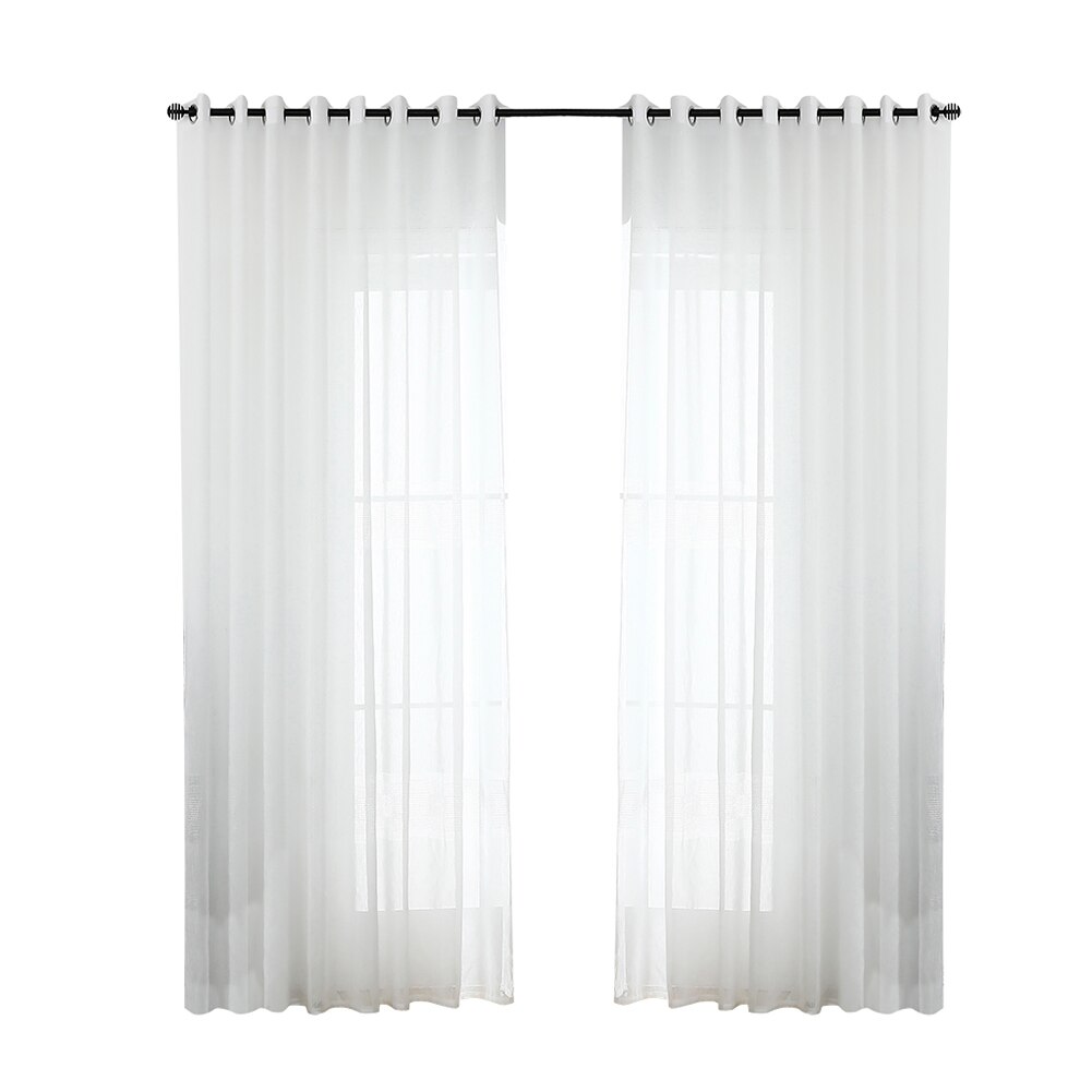 1pcs Modern Windows Tulle Curtains Simple Translucent Screening Yarn Drapes Panel Sheer for Living Room Bedroom Bathroom: 1x1.3M