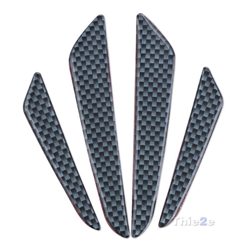 4/Pcs car door anti-collision car-styling Sticker car-covers for Dacia duster logan sandero stepway lodgy mcv 2 car accessories: Black