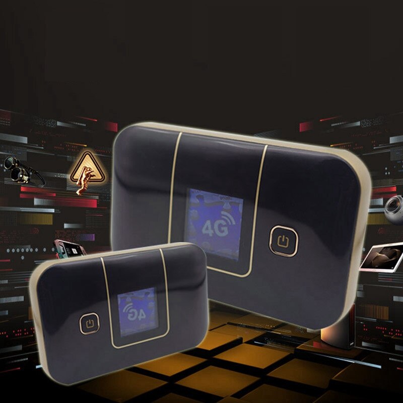 4G Mifi Wireless WIFI Router LTE 150Mbps Portable Router 6800MAh Battery with Color Display and Sim Card Slot