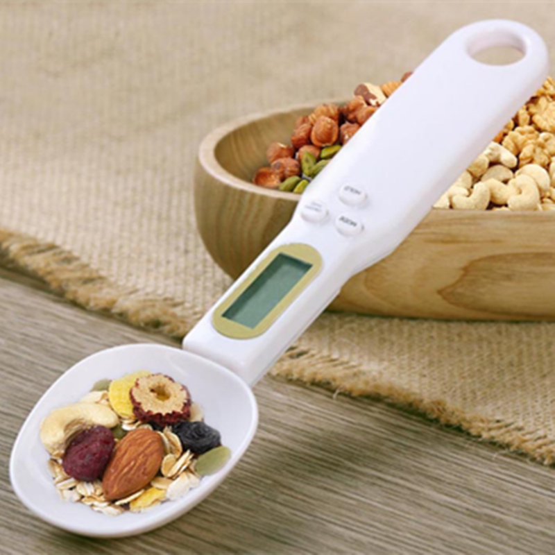 Cuchara de medida de 500g/0,1g, tazas y cucharas, cuchara medidora de cocina, gramos, cuchara electrónica, báscula de cocina