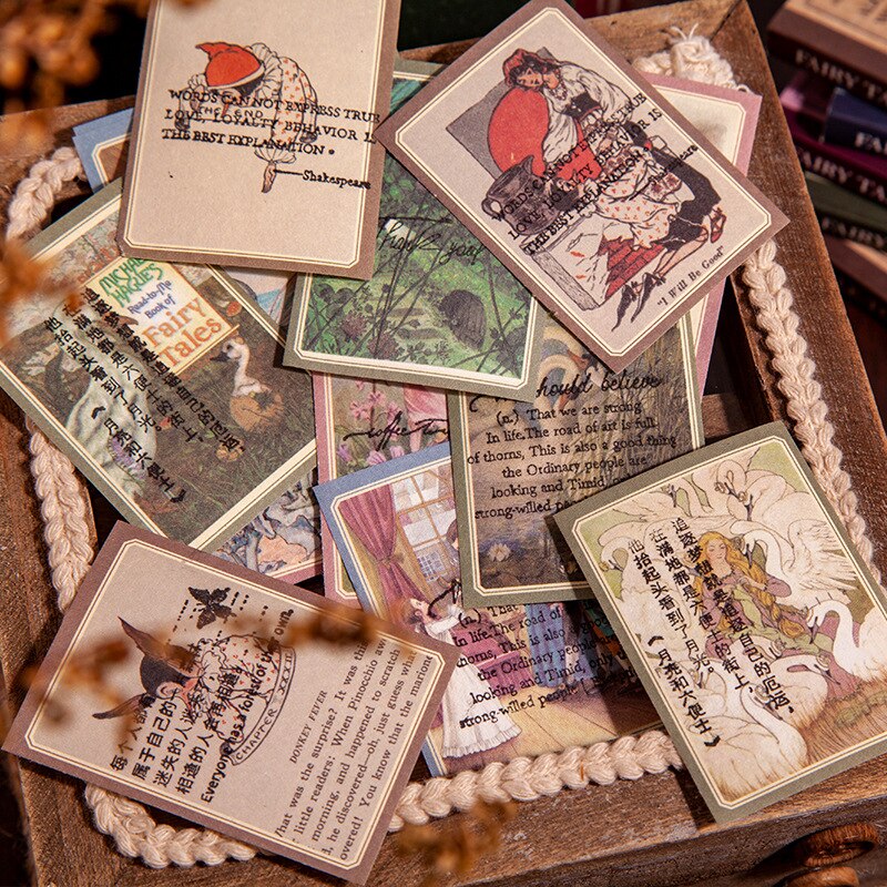 50 ark/paket saga stad skrivbart material papper skräp tidningsplanerare scrapbooking dekorativt gör-det-själv-bakgrundspapper