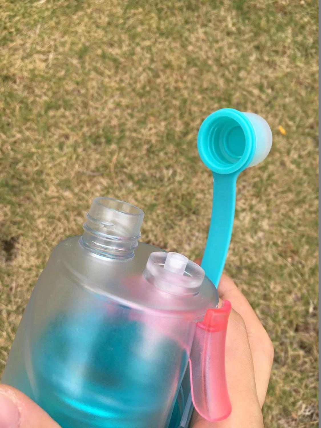 400ml multifunktionelle udendørs rejse transportable plast børn børn børn spray sports vand kantine med håndtag