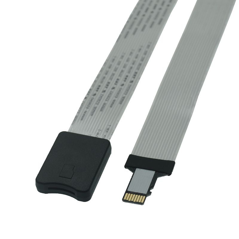 48CM/60CM SD Karte Buchse Auf TF Micro SD Stecker SD Zu SD/TF Zu TF flexible Karte Verlängerung Kabel Extender Adapter Reader Schiff
