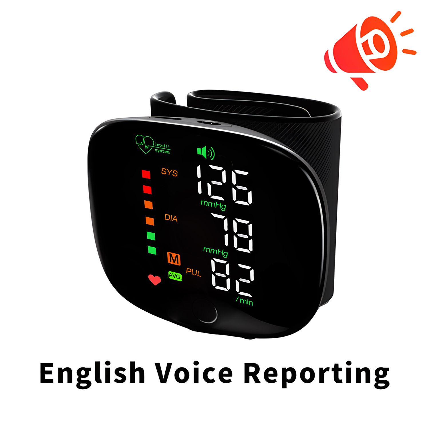 Tensiomètre de poignet Rechargeable, tensiomètre médical, sphygmomanomètre de santé, tonomètre, fréquence cardiaque, affichage LED USB