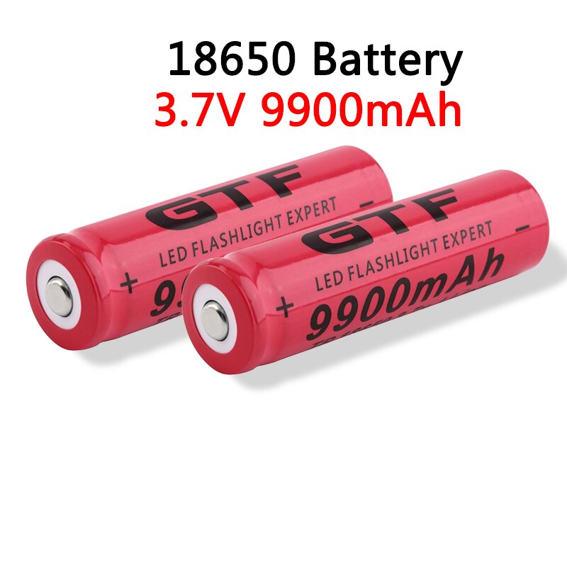 3.7V 18650 Batterij 9900Mah Lithium Batterij Oplaadbare Lithium Batterij Voor Zaklamp Fakkel Accu Cel
