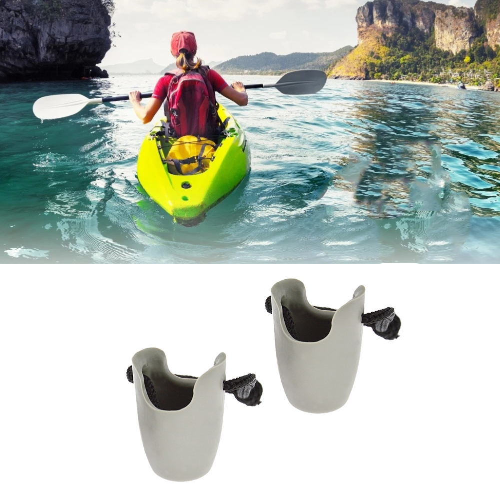 2Pcs Universal Kayak Scupper Plug Rubber U-shaped Kayak Canoe Drain Holes Stopper Bung with Lanyard