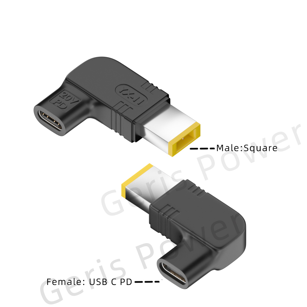 65W 90W 100W USB Type C PD to DC 4.5x3.0 7.4x5.0 4.0x1.35 5.5x2.5 5.5x1.7 3.0x1.1mm Laptop Charger Converter for Lenovo Asus Hp: WHITE