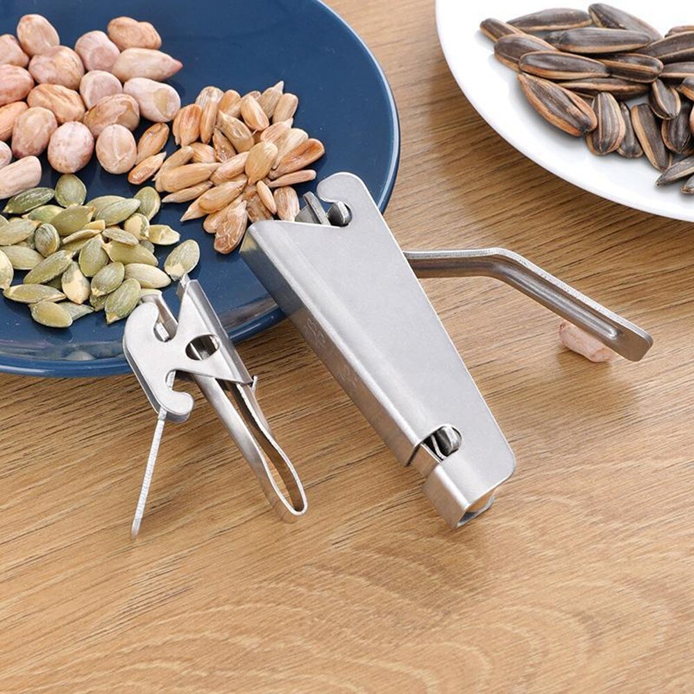 Sheller Nuts Opener Melon Seed Plier Clamp Pistachio Opener Sunflower Seeds Peeler Walnut Pine Cracker Kitchen Tools Accessories