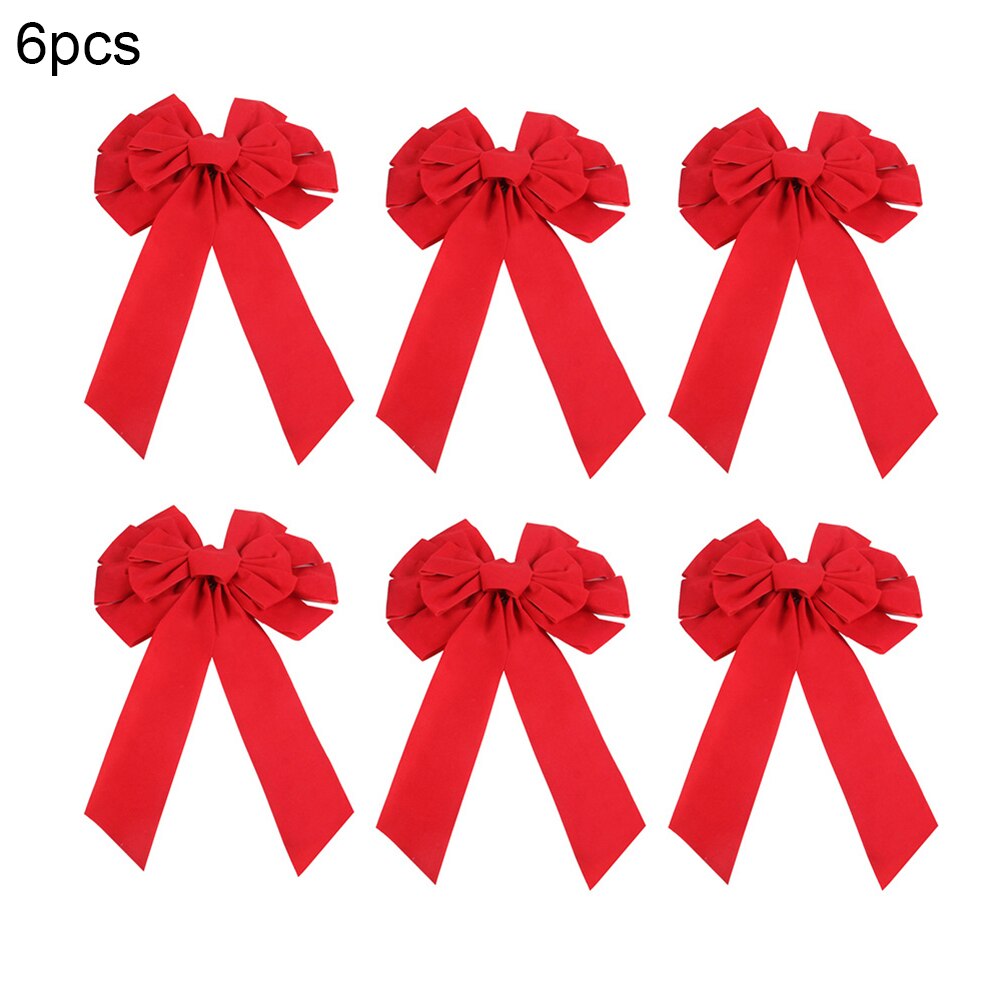 Christmas Bow Decorations Red Large Wreath Xmas Tree Embellishment Bow Tie for Wedding Festival Year Party: G1