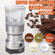 300W Koffieboon Grinder 500Ml Blenders Elektrische Blender Rvs Moer Molen Draagbare Thuis Koffie Machine Keuken Tool
