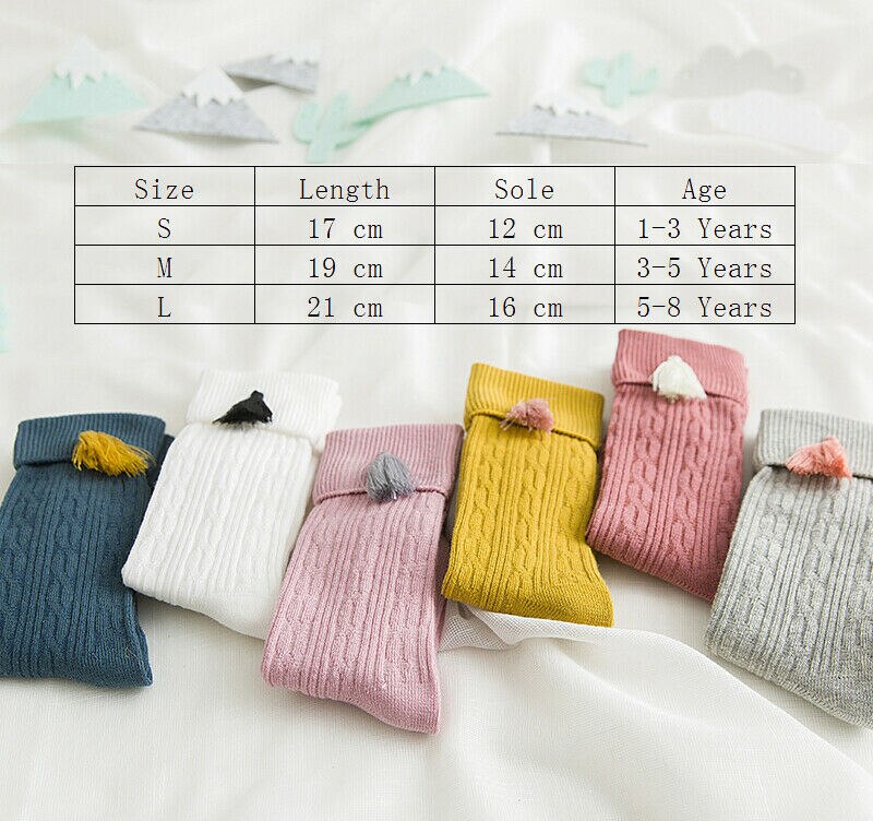 Baby Peuter Meisjes Katoen Knie Hoge Sokken Panty Been Warmer Kousen Voor 1-8Y Modieuze Lange Sokken