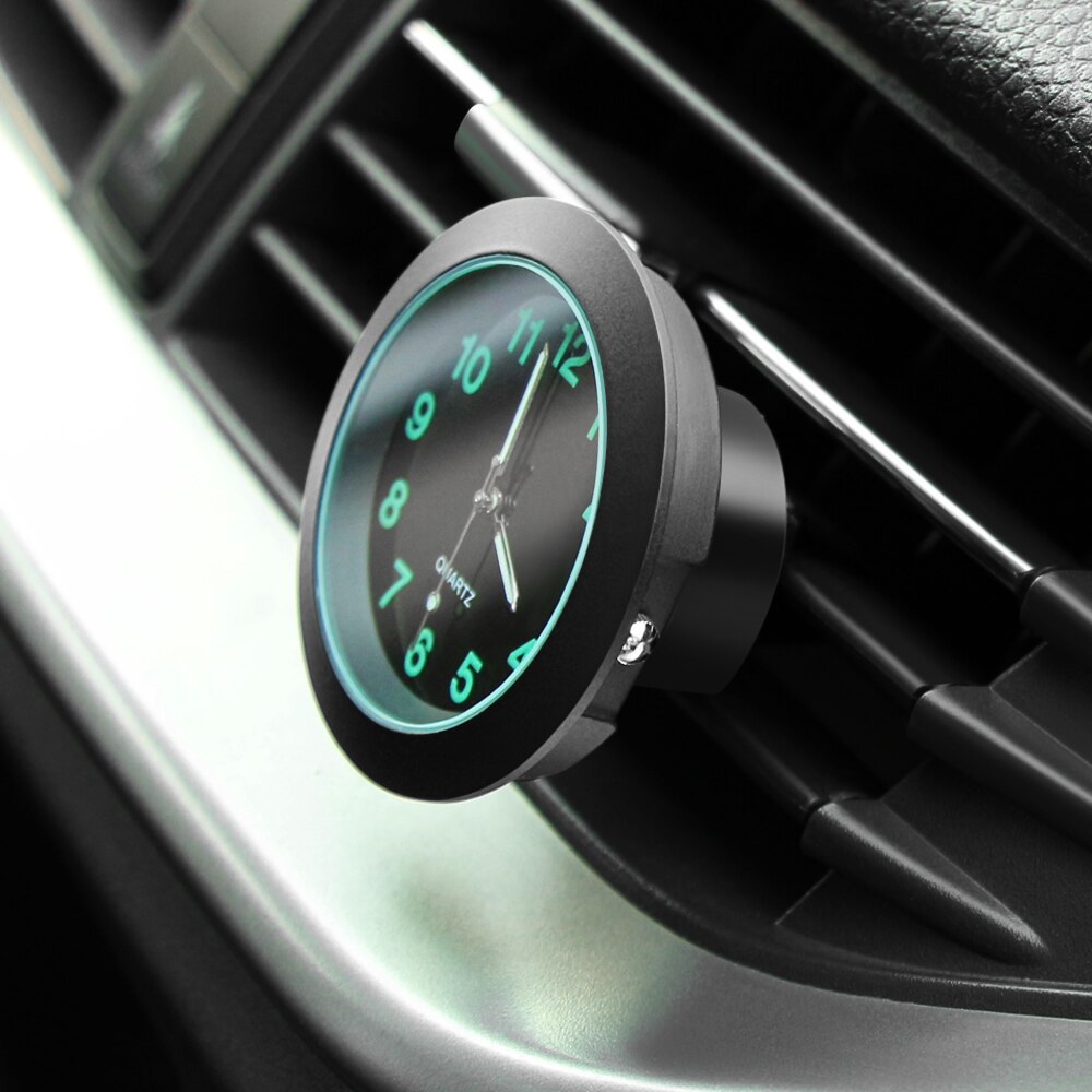 Horloge de jauge automatique lumineuse Mini voiture Air Vent