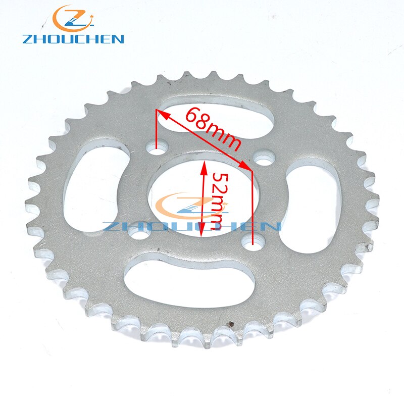420 chain rear sprocket 37 41 43T 76mm center hole, for off-road motorcycle off-road motorcycle with bolt gear spare parts