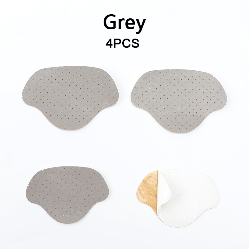 Subvención para reparación de talones zapatos adhesivos con agujeros plantillas para zapatillas parche almohadillas para talón pegatina protectora para talón insertos antidesgaste para el cuidado de los pies 4 Uds: Transparente