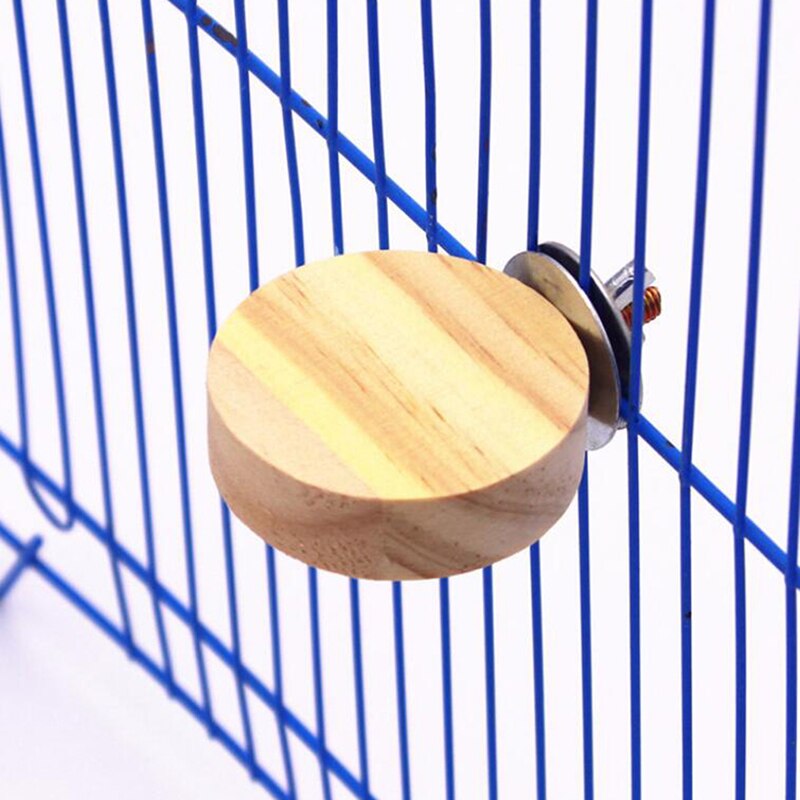 Plataforma de salto pequeña biselada de madera, tablero de pie para loros, ardilla, Chinchilla, crossscut