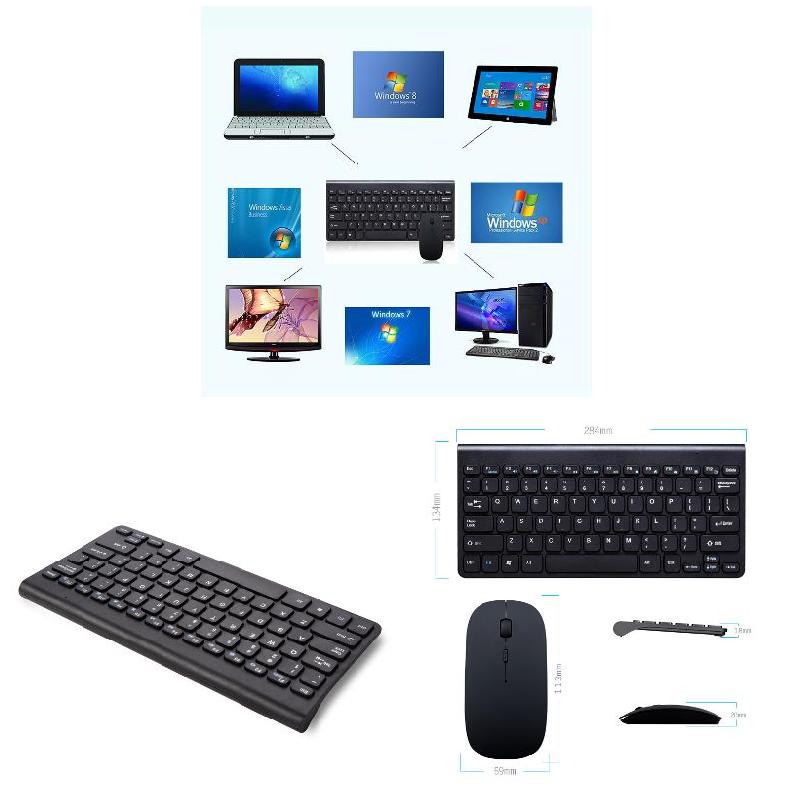 2.4GHz Wireless Keyboard + Wireless Mouse Combo Set For Laptop PC Desktop GDeals