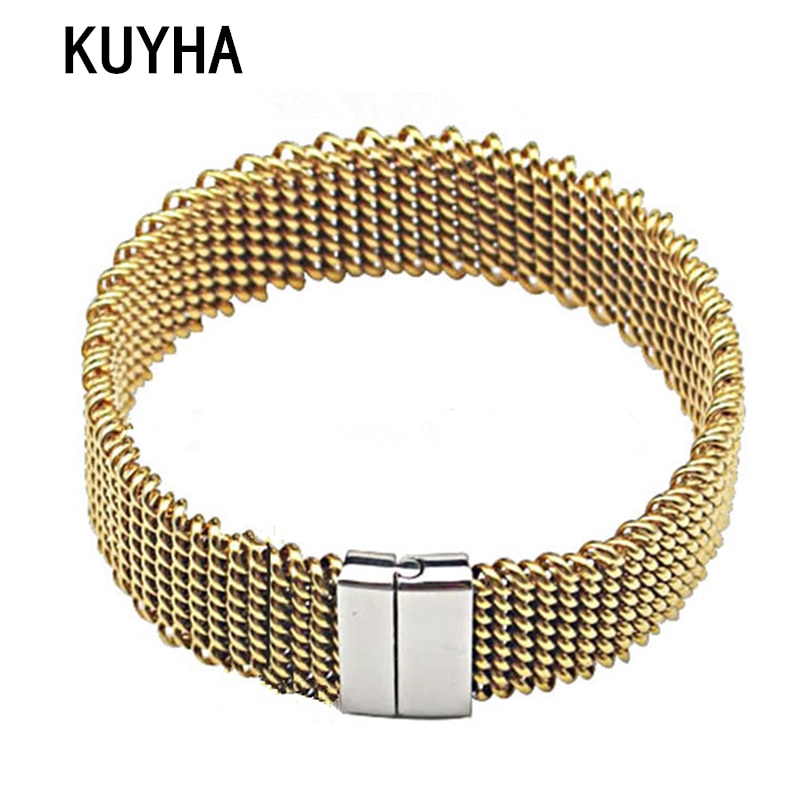 Openable Ketting Armbanden & Bangles Mode-sieraden Goud Kleur Metal Vrouwen Breed Bangle Pulseiras