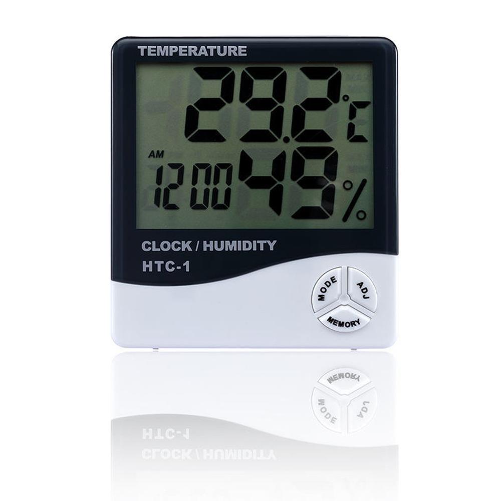 Indoor Outdoor Igrometro Termometro Digitale con Display LCD di Umidità di Temperatura Meter AD